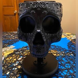 Floral Skull Ring Holder